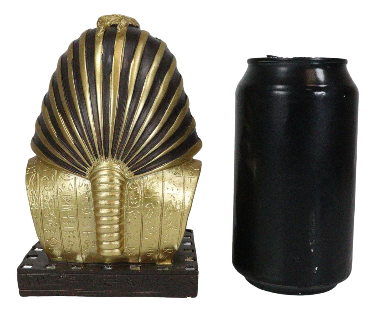Ancient Egyptian Mask Of King Tut Bust Statue 6"H Pharaoh Tutankhamun With Nemes