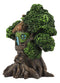 Ebros Forest Ent Greenman Cottage Green Hut Tree House Statue With Mushroom Conk Steps
