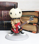 Bone Rockers Lucky Drummer Electric Bassist and Guitarist Skeleton Figurine Set