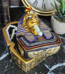 Egyptian King Pharaoh Tutankhamun Hieroglyphic Golden Decorative Jewelry Box