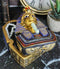Egyptian King Pharaoh Tutankhamun Hieroglyphic Golden Decorative Jewelry Box