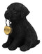 Ebros Gift Set of 4 Dogs Realistic Poodle Fawn and Black Labrador and Yorkshire Terrier Puppies Figurines with Greeting Signs As Welcome Home Decor Pet Pals Dog Sculpture 6.25" Tall Memorial Statues