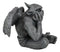 Ebros Horned Gargoyle The Dreamer Figurine Sitting Statue 6.5 Inch Long Thinker