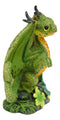 Colorful Fruits Vegetables Green Cantaloupe Dragon Figurine Fairy Garden Decor