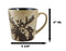 Pack Of 2 Rustic Western Emperor Giant Stag Elk Moose Deer Coffee Mugs Cups