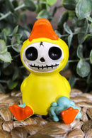 Furry Bones Bubbles Bob The Rubber Duck Figurine Yellow Ducky Hooded Skeleton