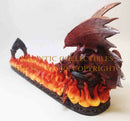 Ebros 15 Inch Fire Breathing Dragon Resin Incense Holder Statue Figurine - Ebros Gift