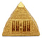 Egyptian Tomb Golden Pyramid Of Deities Gods Jewelry Ornament Box Figurine