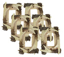 Set of 6 Rustic Forest Stag Deer Antlers Single Rocker Wall Switch Cover Plates - Ebros Gift