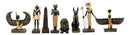 Ebros Egyptian Miniature Figurine Gods Of Egypt Set of 8 Anubis Osiris Bastet