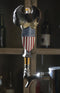 Ebros American Bald Eagle USA Flag Shield Novelty Beer Tap Handle Figurine With Base