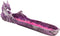 Ebros Magenta Sunset Dragon Guarding Pink Crystal River Incense Burner Holder