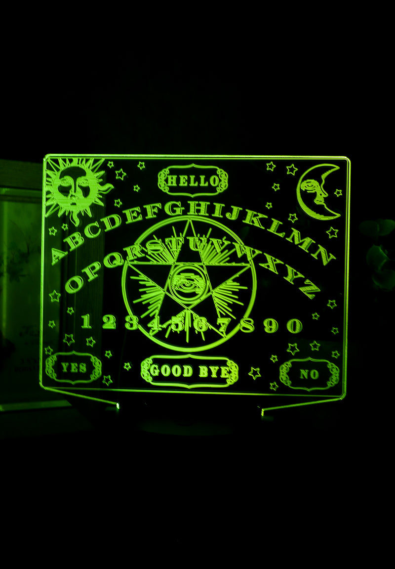 Ebros Ouija Spirit Board Eye of Providence Acrylic Panel Colorful LED NightLight