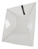 Ebros Pack Of 2 Kitchen And Dining Modern Contemporary Design Porcelain Square Bowls 35 Ounces 8.5"Diameter - Ebros Gift