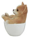 Ebros Realistic Mini Chihuahua Teacup Statue 3" Pet Pal Dog Breed Collectible Figurine