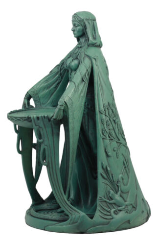 Ebros Green Maxine Miller Celtic Triple Goddess Danu With Cauldron Statue 16"H - Ebros Gift