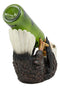 American Pride Patriotic Drinking Bald Eagle Wine Bottle Holder Figurine 11.25"L