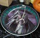 Set Of 4 Dance With Death Grim Reaper Death Angel & Damsel Dessert Salad Plates