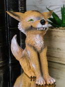 Ebros Sinister Grinning TeeHee Pets Collectible Statue 4.25"Tall (Coyote)