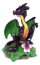Colorful Fruits Vegetables Purple Eggplant Dragon Figurine Fairy Garden Decor