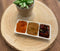 White Jade Melamine Condiments Soy Sauce 3 Partitions Dipping Bowls Dishes Set 6