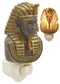 Ebros Ancient Egyptian Pharaoh King Tut Decorative LED Wall Plug In Night Light