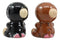 Ebros Furrybones Twins Voodoo Skeleton Monkeys Ceramic Salt Pepper Shakers Set
