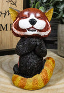 Sinister Pets TeeHee Grinning Red Panda Figurine 4"Tall Whimsical Comical Animal