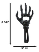 Rustic Cast Iron Black Gothic Skeletal Bone Skeleton Hand Bottle Cap Opener