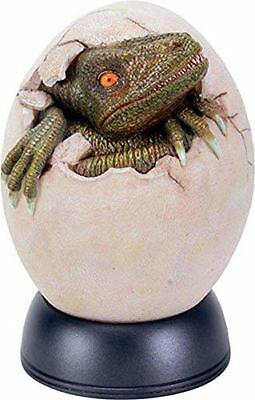 Ebros 5.25 Inch Green Cracked Baby Dinosaur Head Hatchling out an Egg