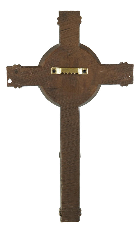 Set Of 3 Rustic Western Star Horseshoe Cowboy Horse And Pistols Wall Crosses - Ebros Gift