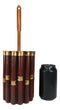 Western Shotgun 12 Gauge Bullet Shells Toilet Brush and Sanitary Holder Set