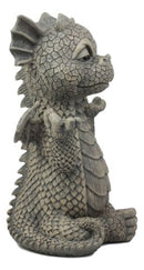 Ebros Whimsical Inner Peace Garden Yoga Asana Meditating Dragon Statue Decor Figurine