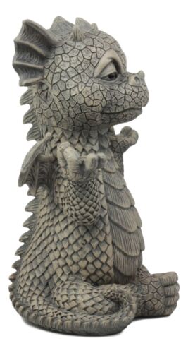 Ebros Whimsical Inner Peace Garden Yoga Asana Meditating Dragon Statue Decor Figurine
