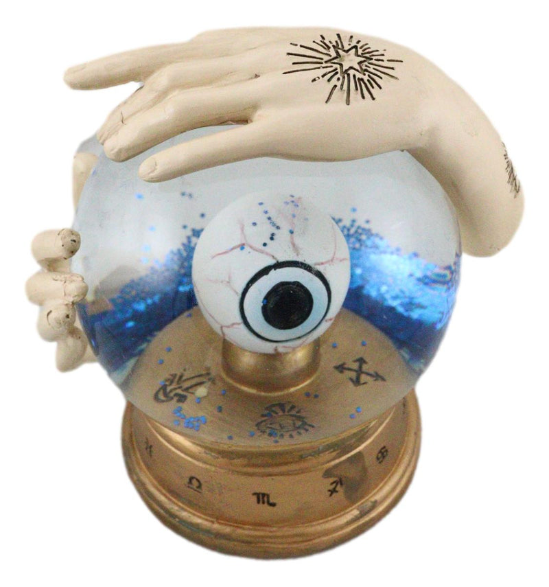 Wicca Psychic All Seeing Eye of Providence With Chirology Hand Palms Water Globe