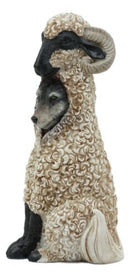Ebros Dupers Collection Wolf in Sheep Clothing Statue 5.75" Tall Crafty Wild Direwolf in Ram Sheep Costume Decor Figurine Collectible