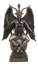 Ebros Gift 15" Height Large Baphomet On Globe Statue Sabbatic Goat Figurine