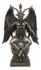 Ebros Gift 15" Height Large Baphomet On Globe Statue Sabbatic Goat Figurine