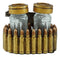 Western Cowboy Revolver Pistol With Ammo Bullets Salt And Pepper Shaker Set