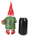 Whimsical Garden Mrs Gnome Grandmother With Toadstool Mushrooms Basket Statue
