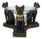 Egyptian Goddess Bastet Bast Cat Trio Candle Heat Oil Tart Scent Burner Decor