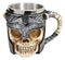 Ebros Viking Horned Demon Warrior Skull With Battle Helmet Mug Beer Stein Tankard Coffee Cup