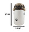 Ceramic Pug Puppy Dog Hiding and Peeking Dry Storage Jar With Paw Prints Decor