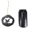Rustic Western Bald Eagle Faux Wood Log Slice Set of 4 Christmas Tree Ornaments