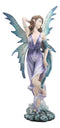 Ebros Large Celestial Tao Wind Elemental Fairy Statue 11"H Decorative Mythical Fantasy Fairy Fae Figurine Collectible
