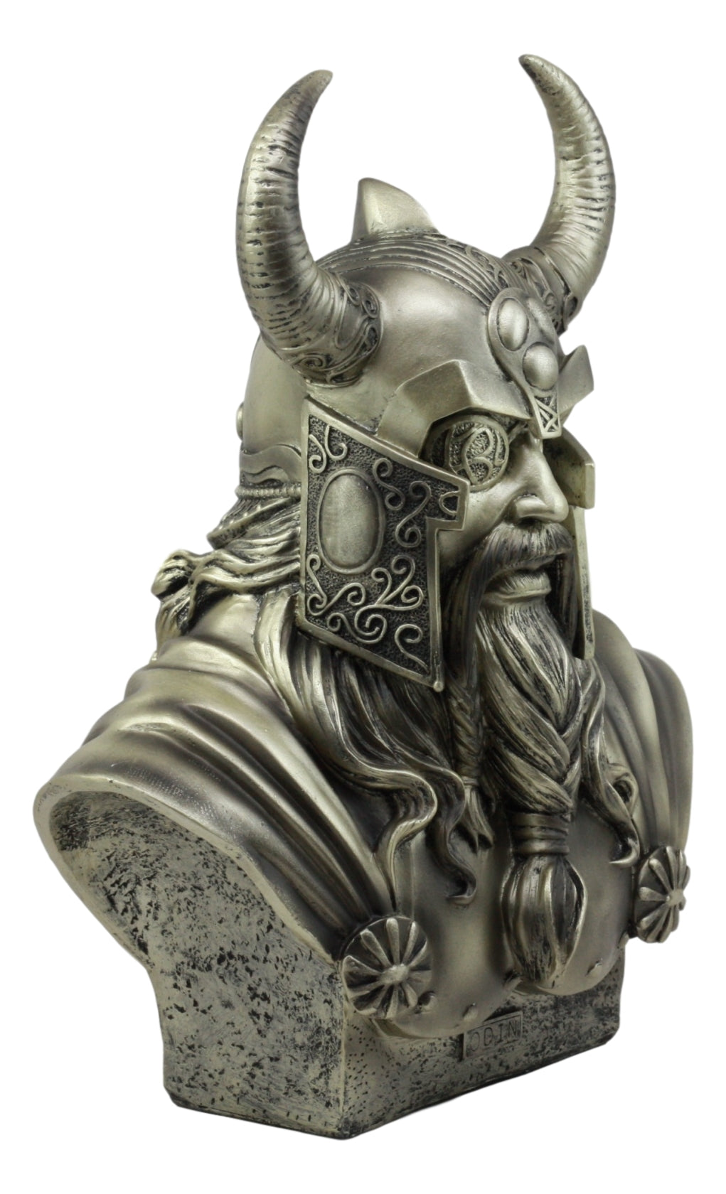 Ebros Warrior God Odin The Alfather Bust Statue 12"H Norse Viking God Odin Ruler Of Asgard Sculptural Figurine - Ebros Gift