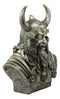 Ebros Warrior God Odin The Alfather Bust Statue 12"H Norse Viking God Odin Ruler Of Asgard Sculptural Figurine