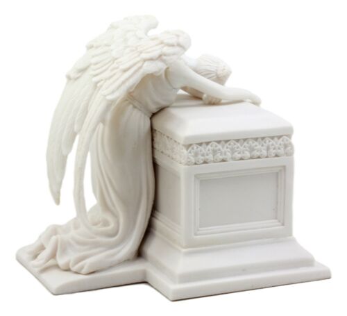 Inspirational Angel of Bereavement Urn Figurine Box Keepsake Figurine 5.5"H