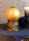 Ebros Egyptian Isis Kneeling with Open Wings Golden Sandstorm Ball Statue 7"H
