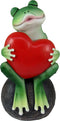 Ebros Prince Charming Awaits Kissing Frog with Red Heart Collectible 6" Figurine